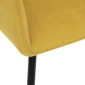 Fauteuil diner Visoca ocre Atmosphera - Le Dépôt Bailleul