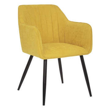 Fauteuil diner Visoca ocre Atmosphera - Le Dépôt Bailleul