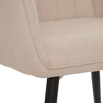 Fauteuil diner Visoca beige Atmosphera - Le Dépôt Bailleul