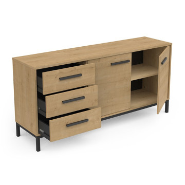 Buffet 2 portes 3 tiroirs Craft - Le Dépôt Bailleul