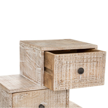 Commode Ajay 6 tiroirs bois massif Atmosphera - Le Dépôt Bailleul