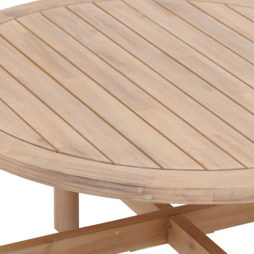 Table basse ronde D80 acacia Deona Hespéride - Le Dépôt Bailleul