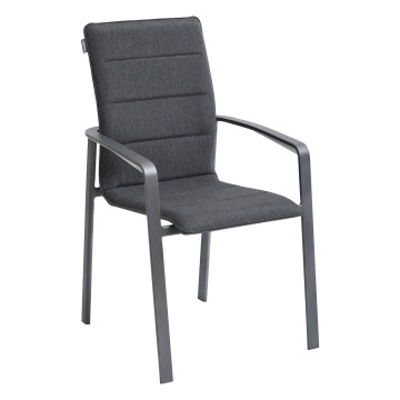 Fauteuil repas extérieur Diese anthracite/graphite Hespéride - Le Dépôt Bailleul