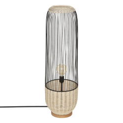 Lampadaire rotin et métal H95 Anea Atmosphera - Le Dépôt Bailleul