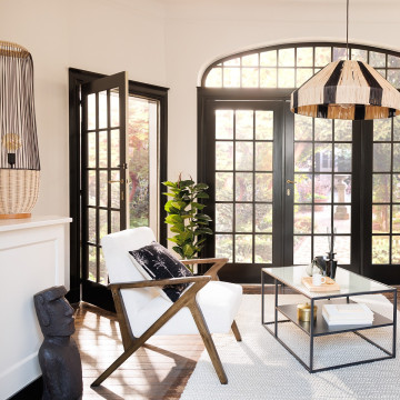 Lampadaire rotin et métal H95 Anea Atmosphera - Le Dépôt Bailleul