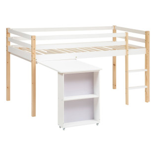 Lit combi bureau enfant pin...