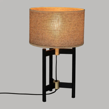 Lampe trépied noir Levon Atmosphera - Le Dépôt Bailleul