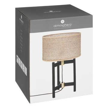 Lampe trépied noir Levon Atmosphera - Le Dépôt Bailleul