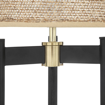 Lampe trépied noir Levon Atmosphera - Le Dépôt Bailleul