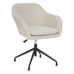 Fauteuil de bureau ajustable Spica beige Atmosphera - Le Dépôt Bailleul