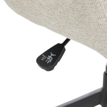 Fauteuil de bureau ajustable Spica beige Atmosphera - Le Dépôt Bailleul
