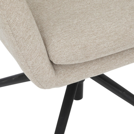 Fauteuil de bureau ajustable Spica beige Atmosphera - Le Dépôt Bailleul