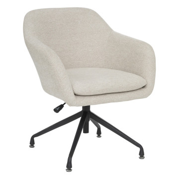 Fauteuil de bureau ajustable Spica beige Atmosphera - Le Dépôt Bailleul