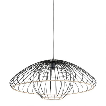 Suspension métal filaire Neptune noir Ostaria - Le Dépôt Bailleul