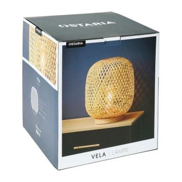 Lampe à poser à bambou naturel Vela Ostaria - Le Dépôt Bailleul