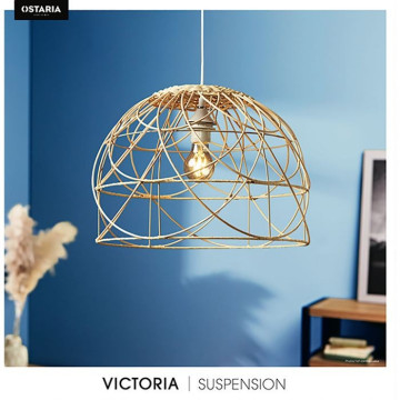 Suspension en rotin Victoria D GM Ostaria - Le Dépôt Bailleul