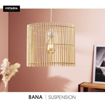 Suspension en bambou naturel Bana Ostaria - Le Dépôt Bailleul