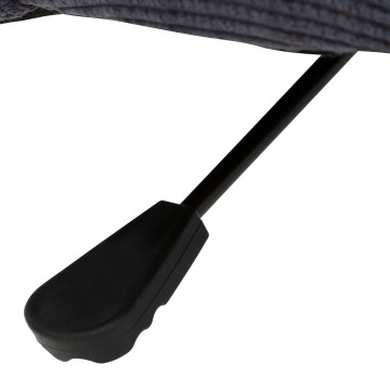 Chaise de bureau velours gris Geos Atmosphera - Le Dépôt Bailleul