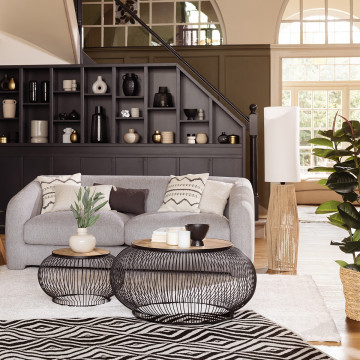 Lampadaire corde H130 Aissa naturel Atmosphera - Le Dépôt Bailleul