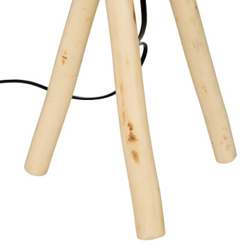 Lampe à poser trépied bois Seav Atmosphera - Le Dépôt Bailleul