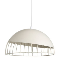 Suspension métal blanc Colisée Ostaria - Le Dépôt Bailleul