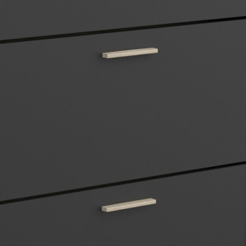 Meuble à chaussures 4 abattants Izzy noir et bois - Le Dépôt Bailleul