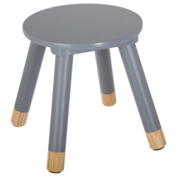 Tabouret pour enfant gris Atmosphera - Le Dépôt Bailleul