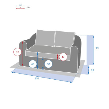 Canapé 2 places Moorea Savana Hespéride - Le Dépôt Bailleul
