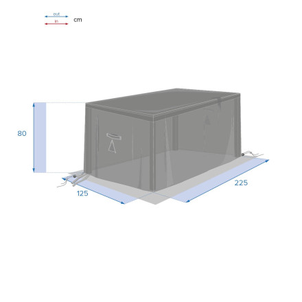 Housse de protection Hesperide pour table extérieure rectangulaire