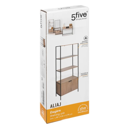 Etagère 2 portes 3 niveaux Aliaj 5five - Le Dépôt Bailleul