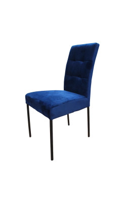 Chaise Nanda velours bleu...