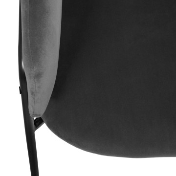 Fauteuil velours gris Siron Atmosphera - Le Dépôt Bailleul