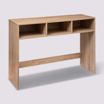 Console en bois 3 cases Mix coloris naturel 5five  - Le Dépôt Bailleul