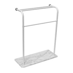 Porte serviettes 3 barres effet marbre - Le dépôt Bailleul