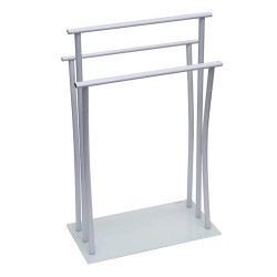 Porte serviette 3 barres en métal et verre trempé - Le Depot Bailleul.