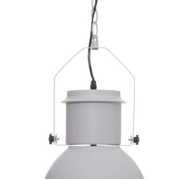 Suspension en métal coloris blanc style ancien - Le Dépôt Bailleul