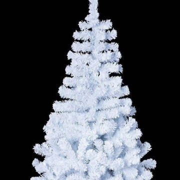 Sapin de Noël coloris blanc 150 cm 100% floqué - Le Dépôt Bailleul