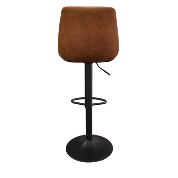 Tabouret de bar Barcelona PU cognac - Le Dépôt Bailleul
