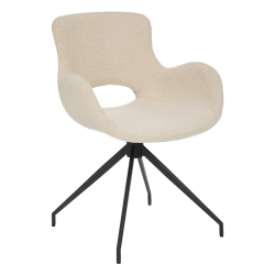 Fauteuil bouclette ivoire...