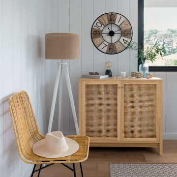 Lampadaire trépied Elva H143 Atmosphera - Le Dépôt Bailleul