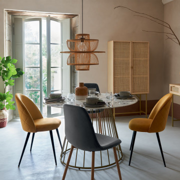 Suspension bambou Ava naturel D58 Atmosphera - Le Dépôt Bailleul