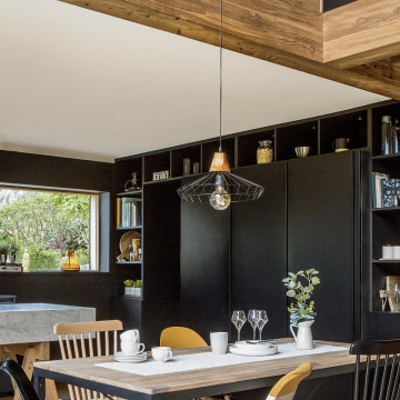 Suspension filaire métal et bois Ben Atmosphera - Le Dépôt Bailleul