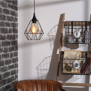 Suspension filaire noire métal Atmosphera - Le dépôt Bailleul