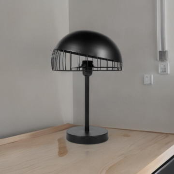 Lampe à poser en métal noir Colisée Ostaria - Le Dépôt Bailleul