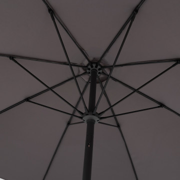 Parasol droit rond 2,7m Sisko ardoise Hespéride - Le Dépôt Bailleul