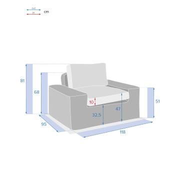 Fauteuil de salon de jardin Savinia coloris Tahini Hespéride - Le Dépôt Bailleul