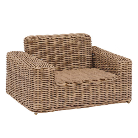 Fauteuil de salon de jardin Savinia coloris Tahini Hespéride - Le Dépôt Bailleul