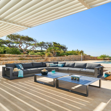 Chauffeuse 1 place pour salon Allure graphite Hespéride - Le Dépôt Bailleul