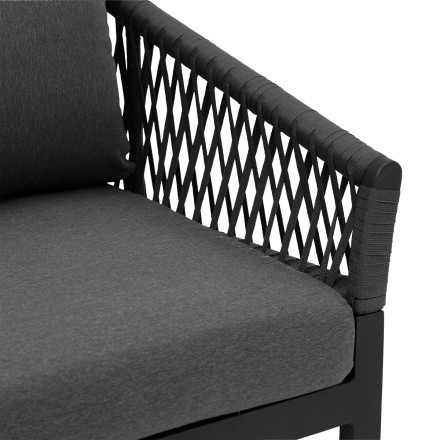 Fauteuil extérieur 1 place Oriengo anthracite Hespéride - Le Dépôt Bailleul