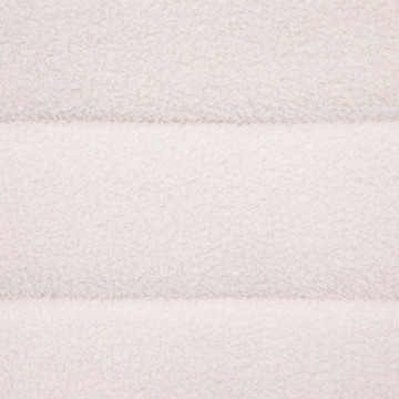 Pouf bouclette blanc Sinan grand modèle Atmosphera - Le Dépôt Bailleul